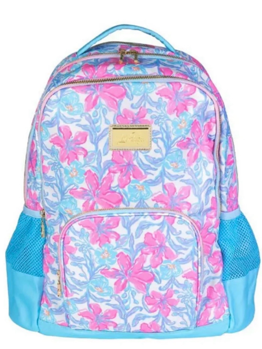 Lilly Pulitzer Pink & Blue Floral Backpack
